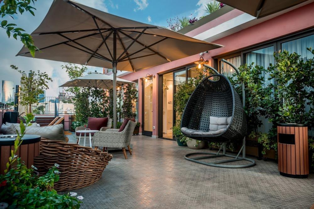 מתחם הגג במלון - ספא במלון נורדוי תל אביב