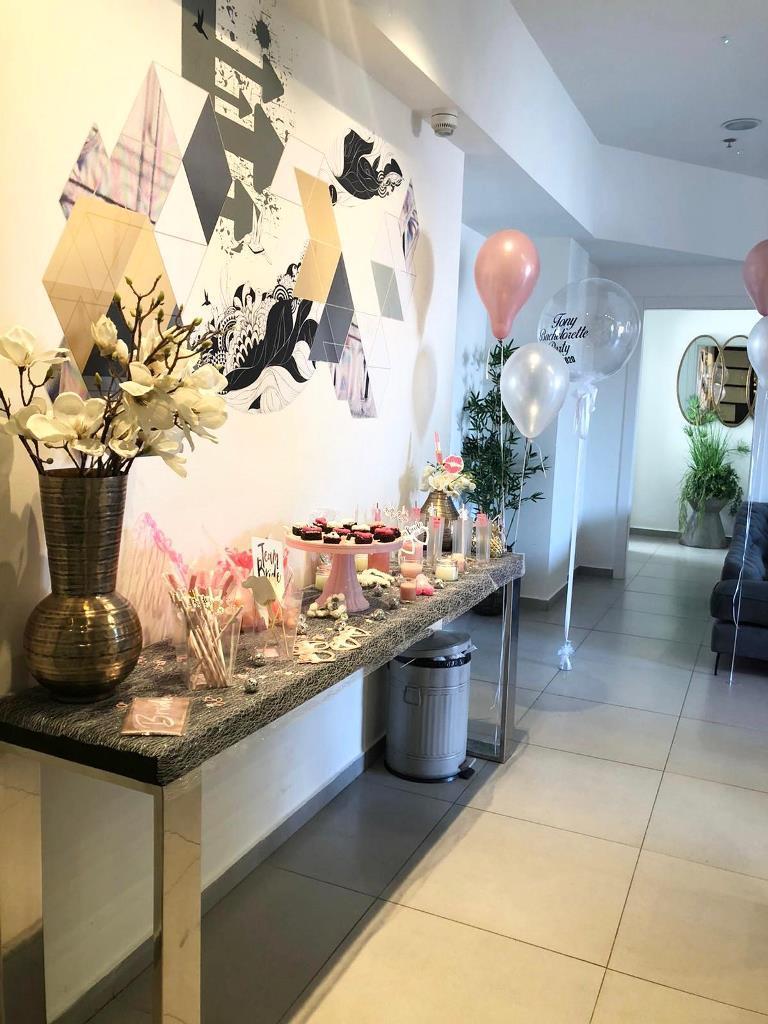  כיבוד וקישוטים למסיבת רווקות - ספא אדוה