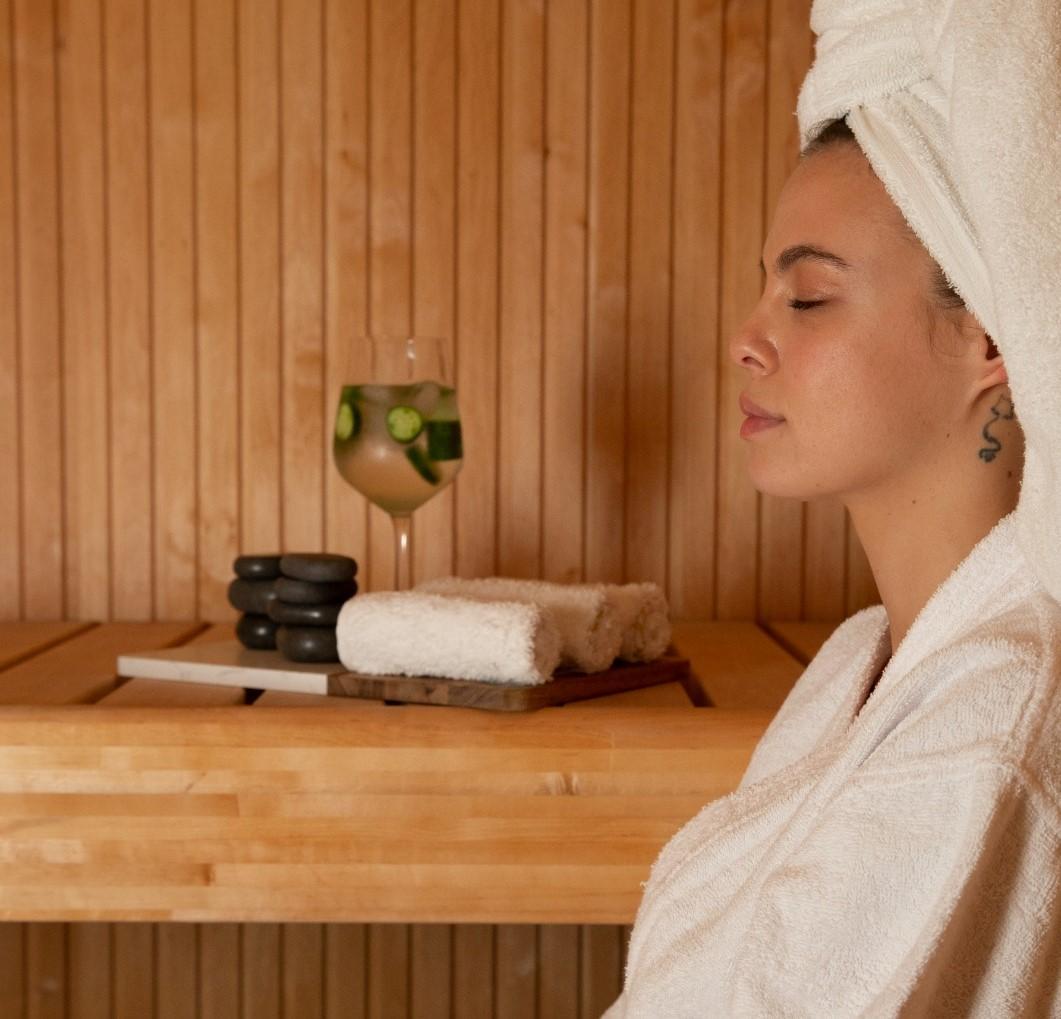סאונה יבשה במתחם פרטי - ספא בהר מתחם פרמיום ירושלים