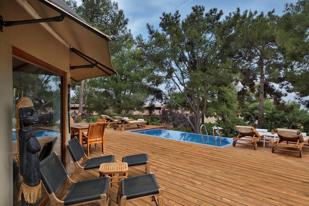 בריכה חיצונית - ספא במלון הבוטיק בית בגליל ביער בירייה