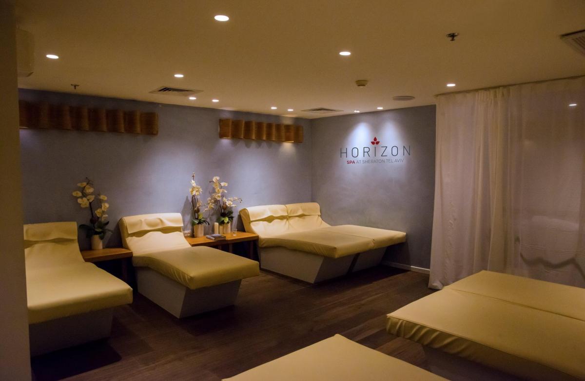 חדר מנוחה במתחם הספא - ספא הוריזון במלון שרתון גרנד תל אביב