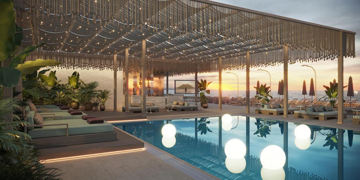   בריכת המלון - ספא הוריזון במלון שרתון גרנד תל אביב