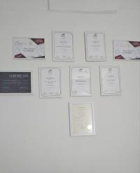  לוח תעודות הכשרה - נטליה גבריליוק קלינק ספא